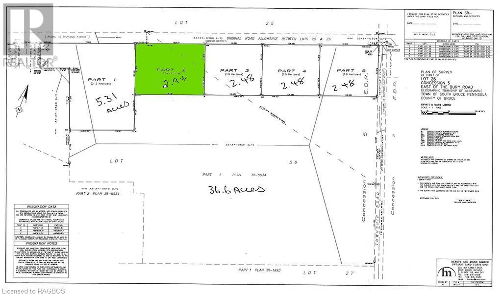 PARCEL 2 PT LOT 26 CONCESSION 5 ROAD